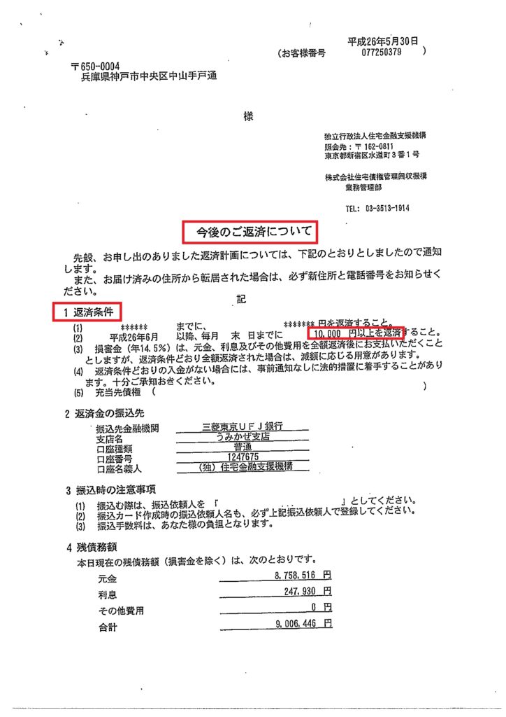 決済後の返済①